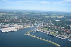 Nord- Ostseekanal mündet in die Kieler Bucht